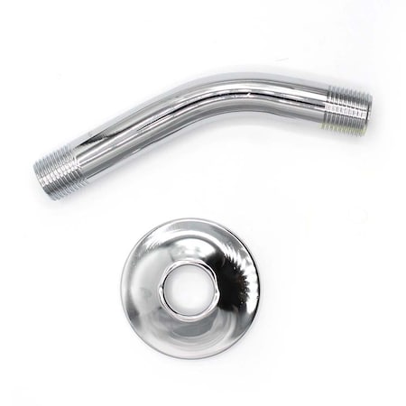 Thrifco Plumbing 6 Inch Shower Arm W/Flange 4400210